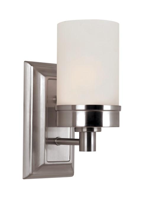 1LT-SCONCE-BRUSHED NICKEL-WHIT